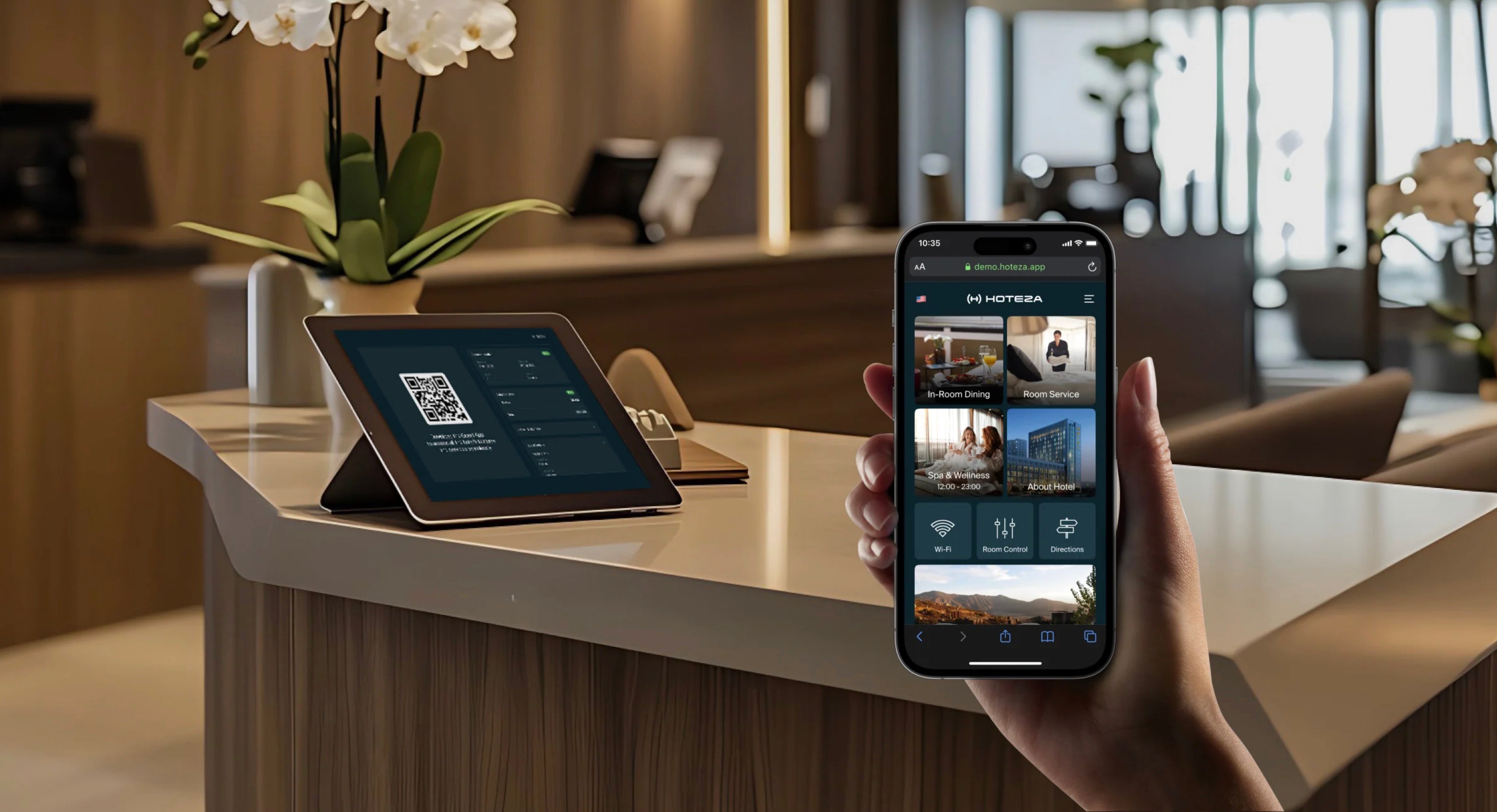 AI concierge system in a hotel setting enhancing guest services